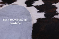 Thumbnail for Tricolor Natural Cowhide Rug - Large 6'11