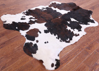 Thumbnail for Tricolor Natural Cowhide Rug - Large 6'11