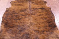 Thumbnail for Brindle Brown Natural Cowhide Rug - Large 6'10