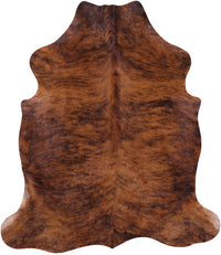 Thumbnail for Brindle Brown Natural Cowhide Rug - Large 6'10