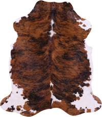 Thumbnail for Tricolor Natural Cowhide Rug - Large 6'7