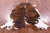 Tricolor Natural Cowhide Rug - Large 6'7"H x 5'9"W