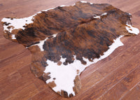 Thumbnail for Tricolor Natural Cowhide Rug - Large 6'7