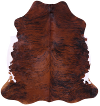 Thumbnail for Brindle Natural Cowhide Rug - Large 6'7