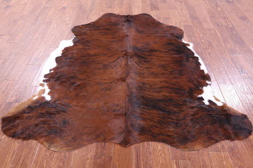 Brindle Natural Cowhide Rug - Large 6'7