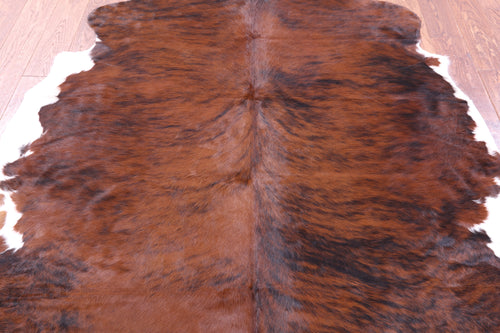 Brindle Natural Cowhide Rug - Large 6'7