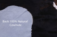 Thumbnail for Tricolor Natural Cowhide Rug - Large 6'10