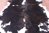 Thumbnail for Tricolor Natural Cowhide Rug - Large 6'10