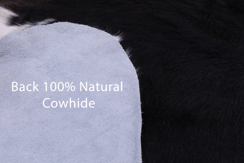 Tricolor Natural Cowhide Rug - Large 6'6