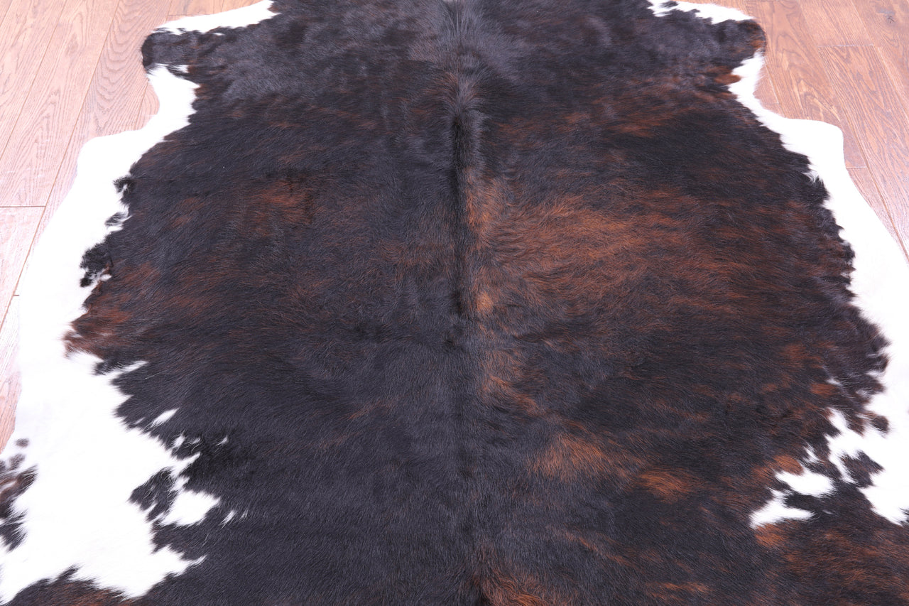 Tricolor Natural Cowhide Rug - Large 6'6"H x 6'0"W