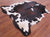 Tricolor Natural Cowhide Rug - Large 6'5"H x 6'3"W