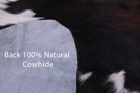 Thumbnail for Tricolor Natural Cowhide Rug - Large 6'5