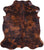 Brown Brindle Natural Cowhide Rug - Large 6'10"H x 5'10"W