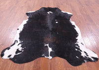 Thumbnail for Tricolor Natural Cowhide Rug - Large 6'11