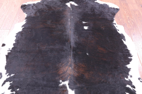 Tricolor Natural Cowhide Rug - Large 6'11