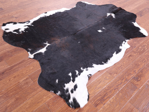 Tricolor Natural Cowhide Rug - Large 6'11