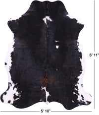 Thumbnail for Tricolor Natural Cowhide Rug - Large 6'11