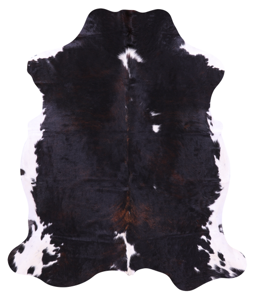 Tricolor Natural Cowhide Rug - Large 6'11"H x 5'10"W