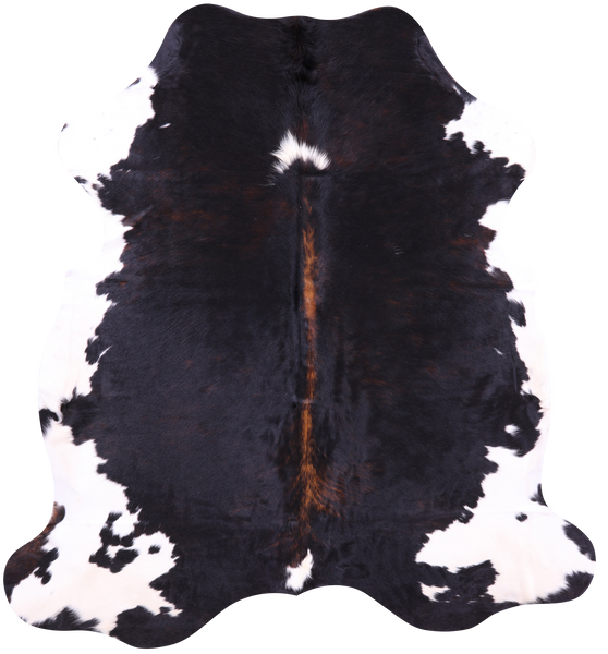 Tricolor Natural Cowhide Rug - Large 6'9"H x 6'2"W
