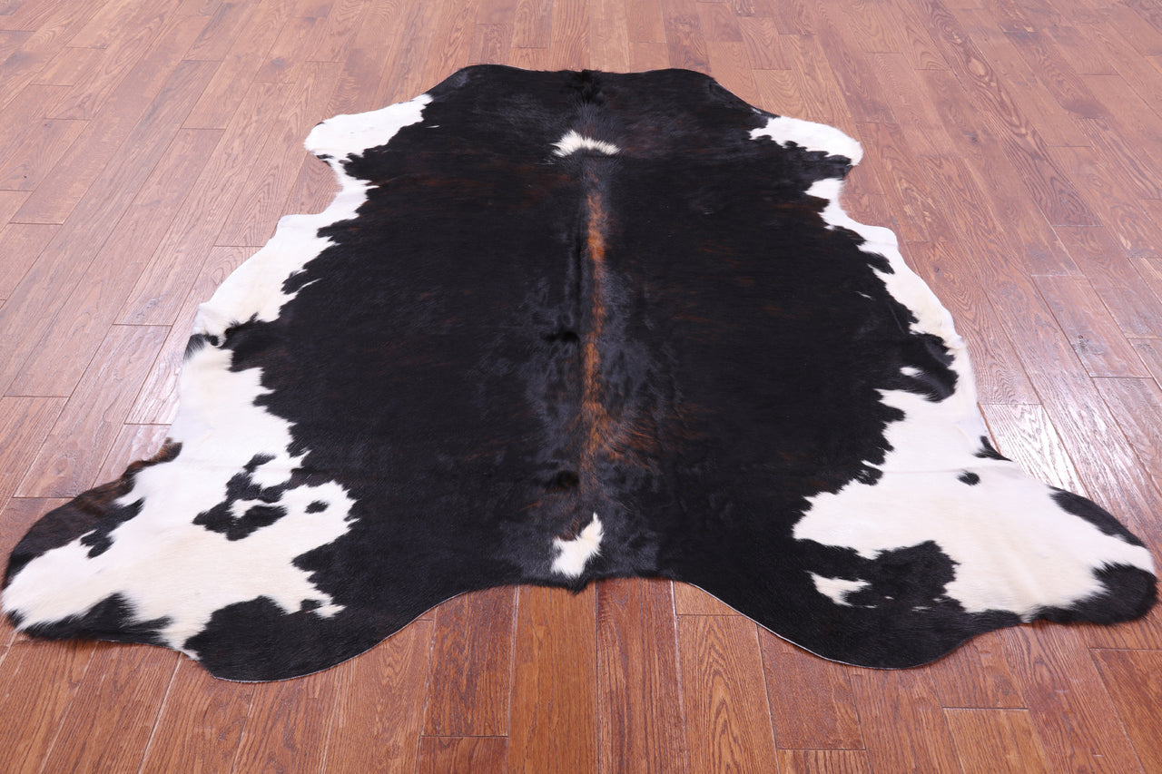 Tricolor Natural Cowhide Rug - Large 6'9"H x 6'2"W