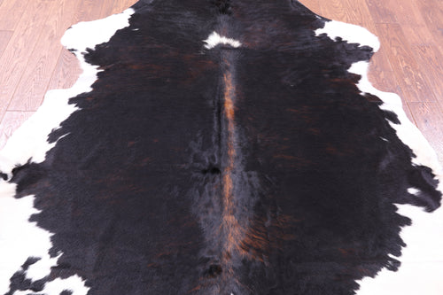Tricolor Natural Cowhide Rug - Large 6'9
