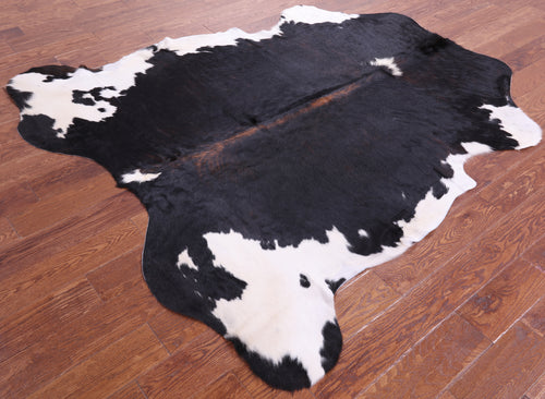 Tricolor Natural Cowhide Rug - Large 6'9