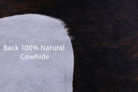 Thumbnail for Brown & White Natural Cowhide Rug - Large 6'8