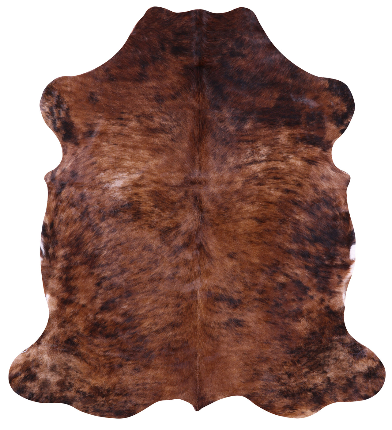 Brown Natural Cowhide Rug - Large 6'4"H x 5'8"W