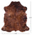 Brown Natural Cowhide Rug - Large 6'4"H x 5'8"W