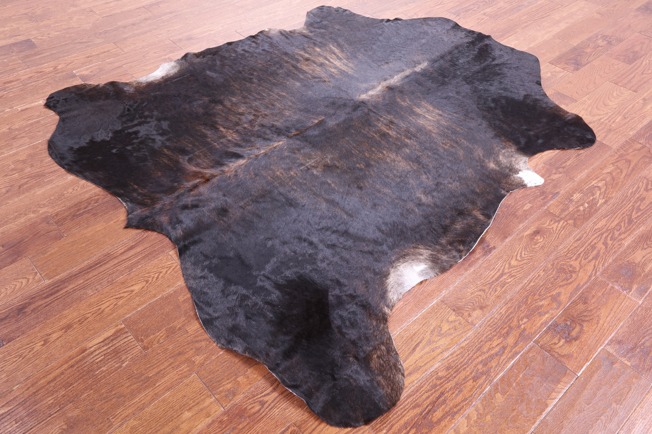 Brindle Natural Cowhide Rug - Large 6'6"H x 5'11"W