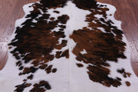 Thumbnail for Tricolor Natural Cowhide Rug - Large 6'8