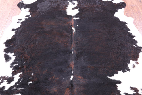 Tricolor Natural Cowhide Rug - Large 6'6