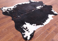 Thumbnail for Tricolor Natural Cowhide Rug - Large 6'6