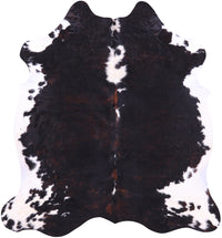 Thumbnail for Tricolor Natural Cowhide Rug - Large 6'6