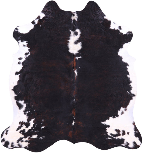 Tricolor Natural Cowhide Rug - Large 6'6