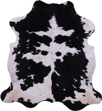 Thumbnail for Black & White Natural Cowhide Rug - Large 6'9