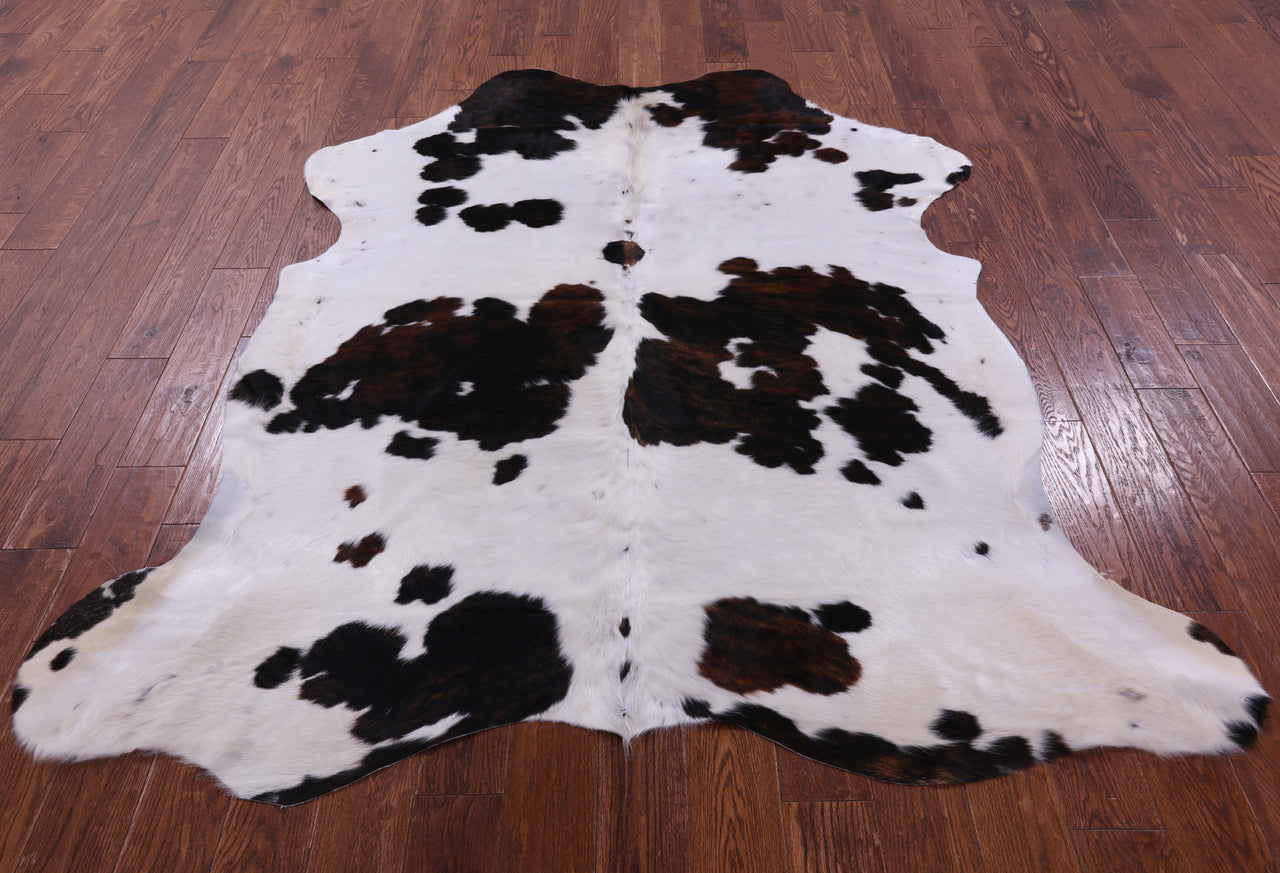 Tricolor Natural Cowhide Rug - Large 6'10"H x 6'1"W