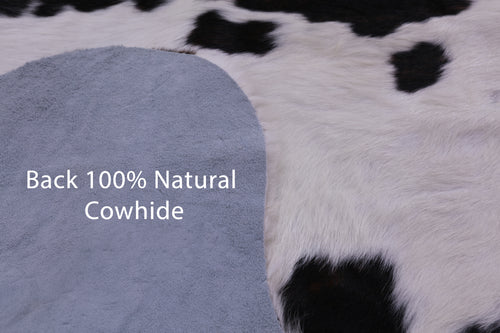 Tricolor Natural Cowhide Rug - Large 6'10