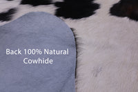 Thumbnail for Black & White Natural Cowhide Rug - Large 6'9