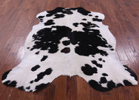 Thumbnail for Black & White Natural Cowhide Rug - Large 6'9