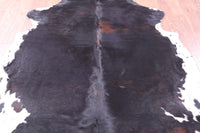 Thumbnail for Tricolor Natural Cowhide Rug - Large 6'11