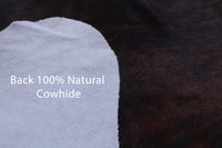 Thumbnail for Brindle Brown Natural Cowhide Rug - Large 6'11