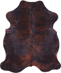 Thumbnail for Brindle Brown Natural Cowhide Rug - Large 6'11