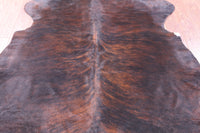 Thumbnail for Brindle Brown Natural Cowhide Rug - Large 6'11