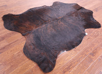 Thumbnail for Brindle Brown Natural Cowhide Rug - Large 6'11