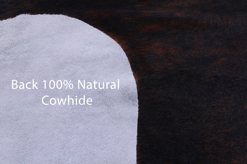 Tricolor Natural Cowhide Rug - Large 6'9