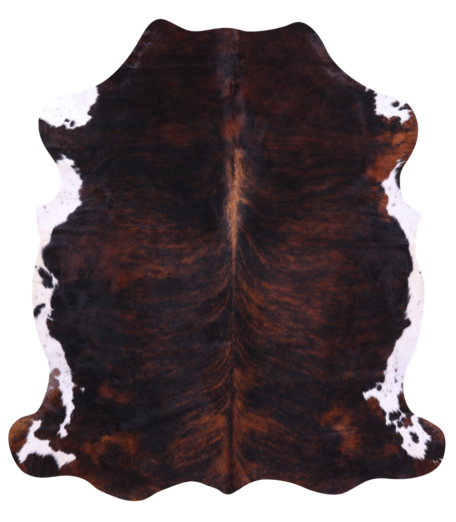 Tricolor Natural Cowhide Rug - Large 6'9"H x 6'0"W