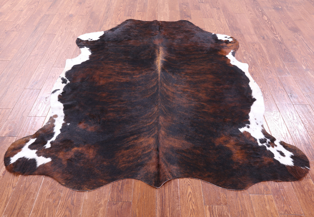 Tricolor Natural Cowhide Rug - Large 6'9"H x 6'0"W