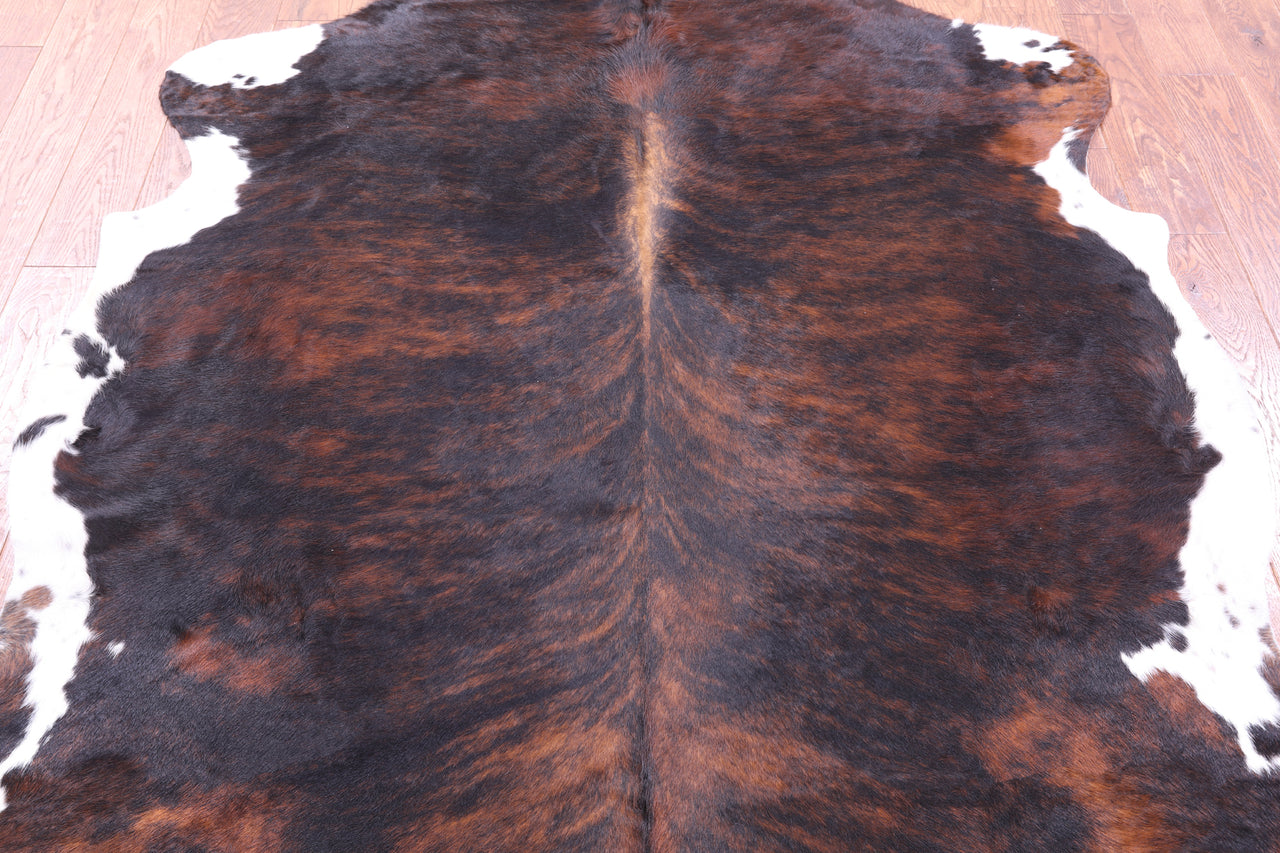 Tricolor Natural Cowhide Rug - Large 6'9"H x 6'0"W