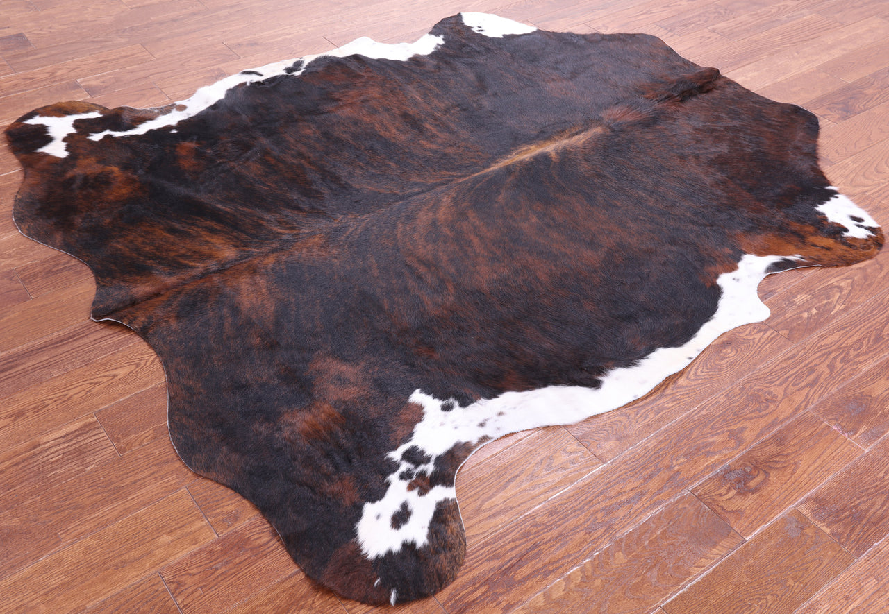 Tricolor Natural Cowhide Rug - Large 6'9"H x 6'0"W